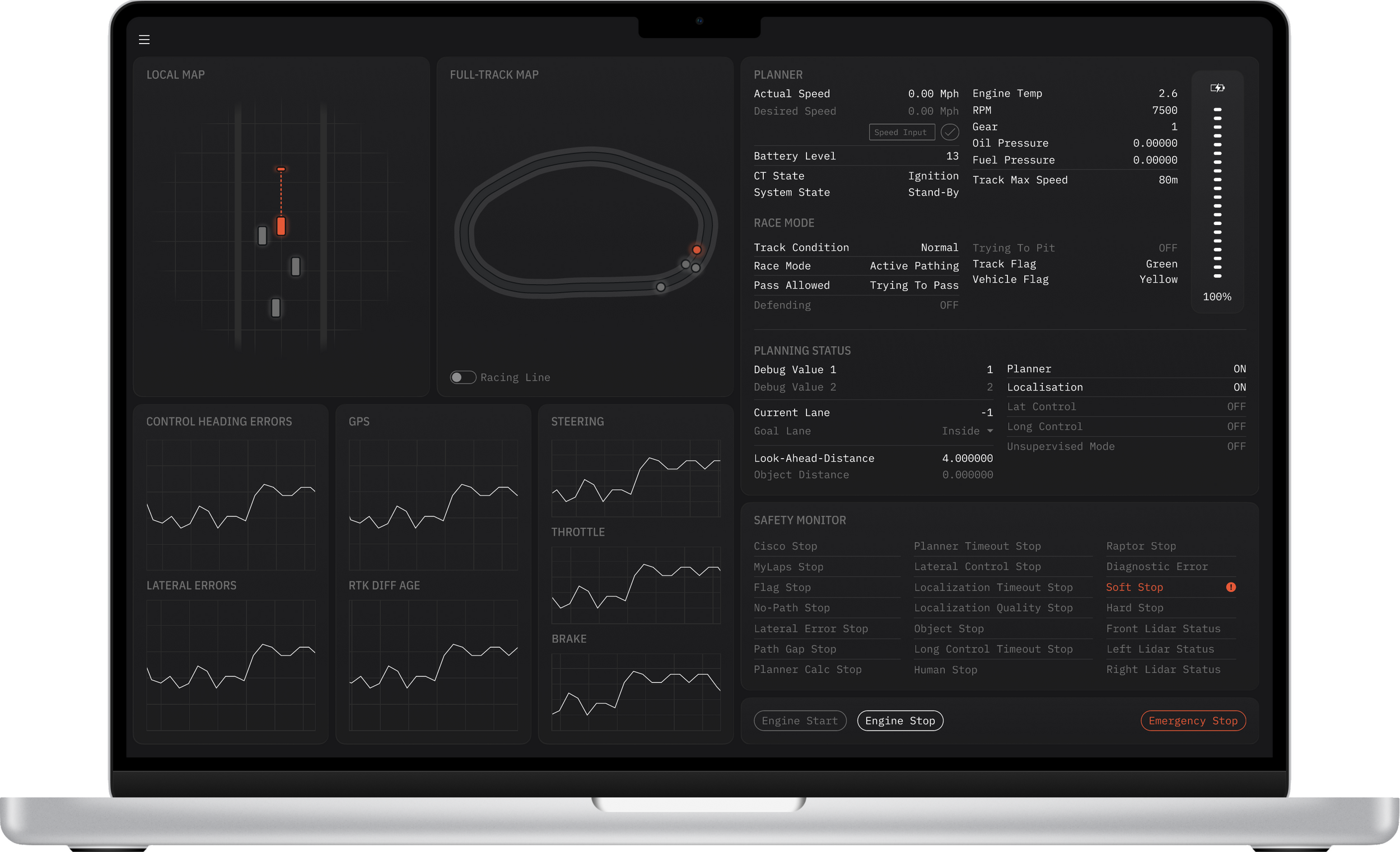 Real-Time Ground Station Telemetry UI for Autonomous Race Car thumbnail